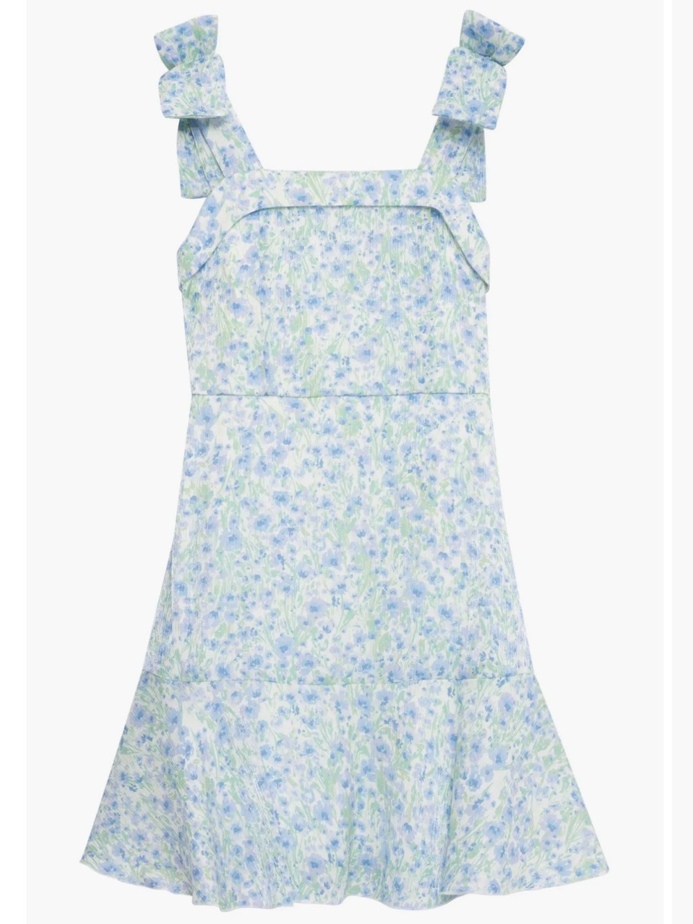 Speechless Kids' Shimmer Floral Bow Strap Dress